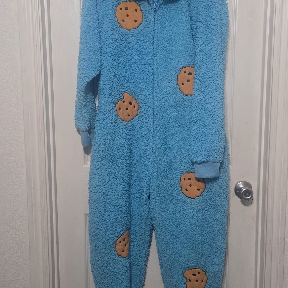 Sesame Street Blue Cookie Monster Footie